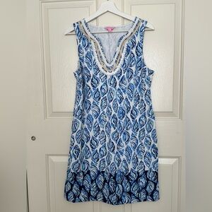 Lilly Pulitzer blue seashell dress.